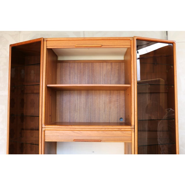 1970s Danish Modern Teak 5-Piece Entertainment / Wall Unit — 1970s For Sale - Image 5 of 18