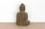Brown 16" Tall Lotus Seat Stone Buddha For Sale - Image 8 of 9