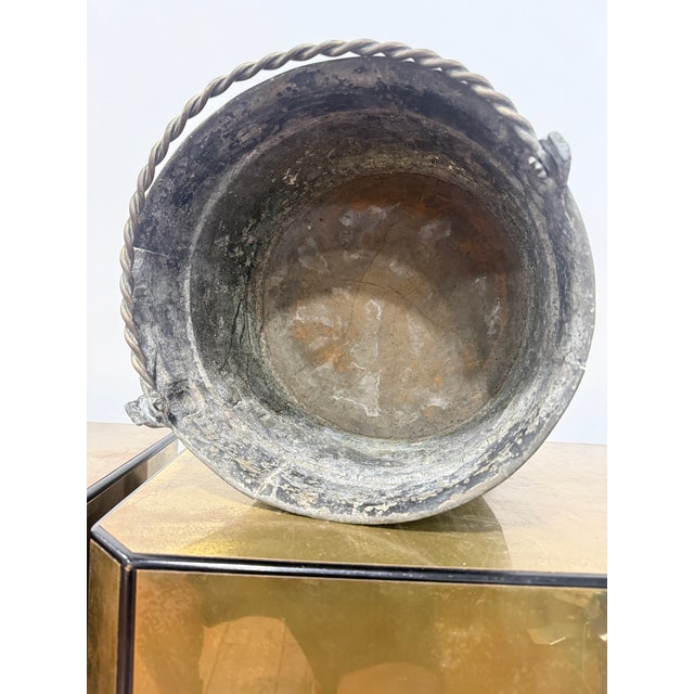 Georgian or French Neoclassical Cast Lead Bacchanal Cachepot, 19th Century For Sale - Image 12 of 13