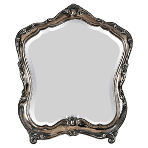 Early 20th Century Italian Louis XV Style 800 Silver Table Mirror, 1930s