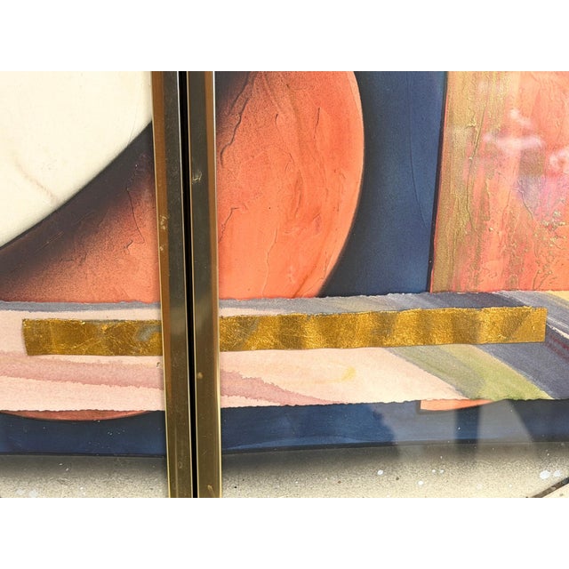 Post-Modern Mixed Media Diptych, by George Caso For Sale - Image 9 of 18