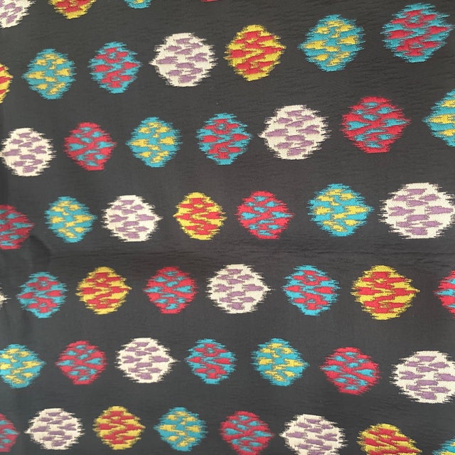 2010s Etro Black Multicolor Upholstery Fabric 3 Yards For Sale - Image 5 of 9