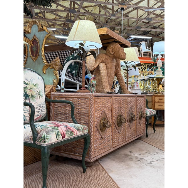 Vintage Sculptural Faux Bois Armchairs in the Manner of Serge Roche, Pierre Frey Upholstery For Sale - Image 12 of 12