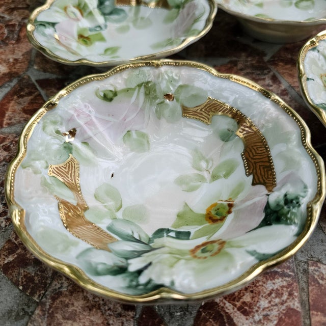 Antique Hand Painted Nippon Japan Porcelain Bowls For Sale - Image 11 of 12