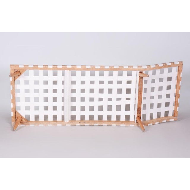 Mid-Century Modern Chaise Lounge in Beech by Jan Vaněk, Czech, 1950s For Sale - Image 6 of 11
