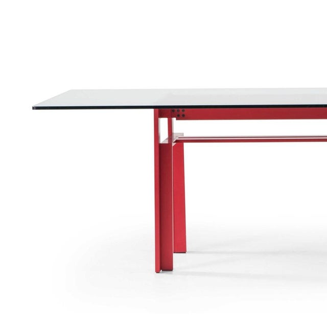 Mid-Century Doge Table with Aluminum Base by Carlo Scarpa for Cassina, Italy For Sale - Image 3 of 14