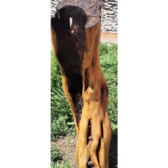 Hand Carved Wood Pedestal For Sale - Image 10 of 12