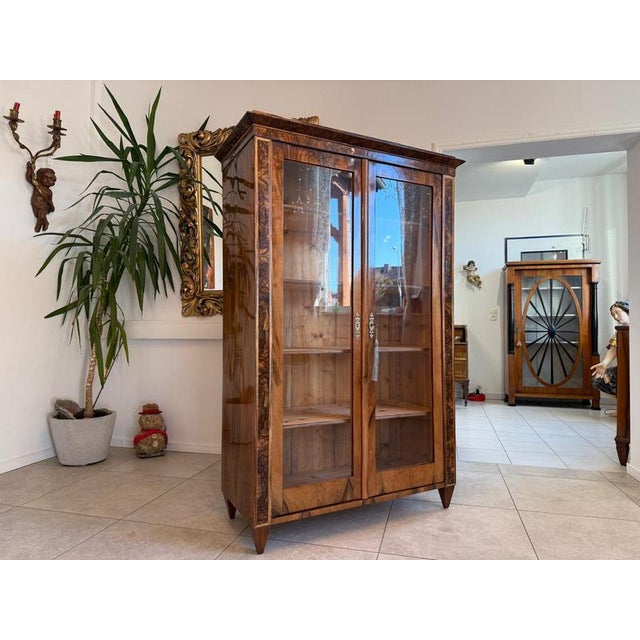 Antique Biedermeier Display Cabinet For Sale - Image 11 of 17