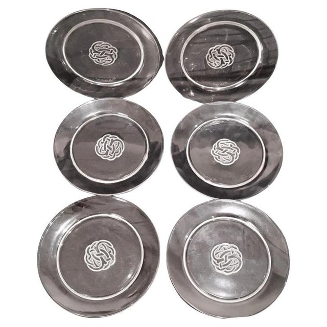 Glass Art Deco Guebwiller Plates in Glass by Rene Lalique, France, 1926, Set of 6 For Sale - Image 7 of 7