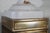 1950s 1950s Sevres Style Gold Gilt Floral Motif Porcelain Urn Lamps - Pair For Sale - Image 5 of 15
