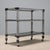 Black Vintage Kitchen Trolley in Chromed Metal and Glass, Italy, 1970s For Sale - Image 8 of 9