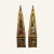 Pair of Florentine Gilded Wood and Glass Paneled Obelisks For Sale - Image 4 of 7