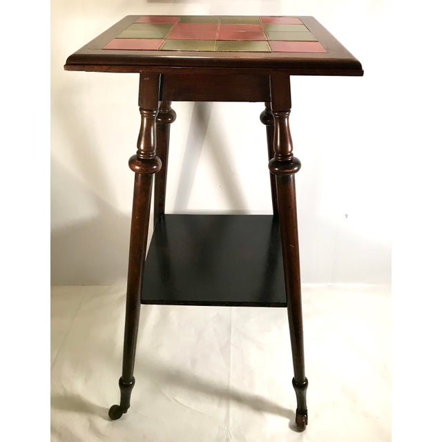 Antique Tile Top Pub Table Chairish
