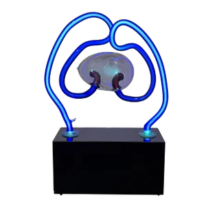 David Grant Maul Blown Glass Neon Lamp Sculpture, 1983