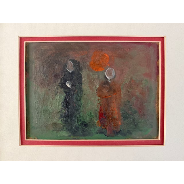 Contemporary Roky Roka Fine Oil Base Collection Figures Abstract Framed Portrait For Sale - Image 3 of 9