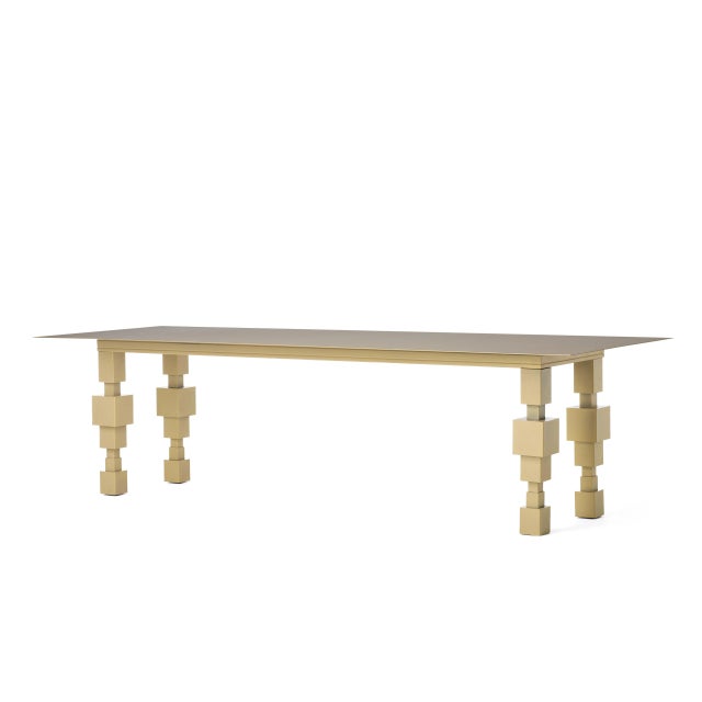 Rectangular Let's Talk Table in White by Sara Mondaini for Officine Tamborrino For Sale - Image 4 of 4