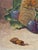 Textile 1920s French Still Life Oil on Canvas For Sale - Image 7 of 11