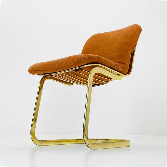 Brown Mid-Century Modern Italian Dining Chair by Giorgio Rinaldi for Cidue, 1970s For Sale - Image 8 of 18