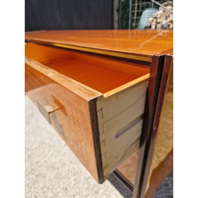 Vintage Mahogany Burl Sideboard, 1950s For Sale - Image 6 of 18