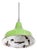 Industrial Green Enamel Single Pendant Lamp, 1940s For Sale