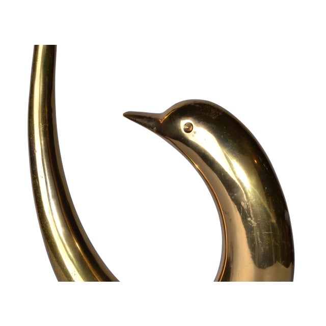 Sarreid Ltd. 1970s Mid-Century Bronze Dolphin Sculpture For Sale - Image 4 of 7