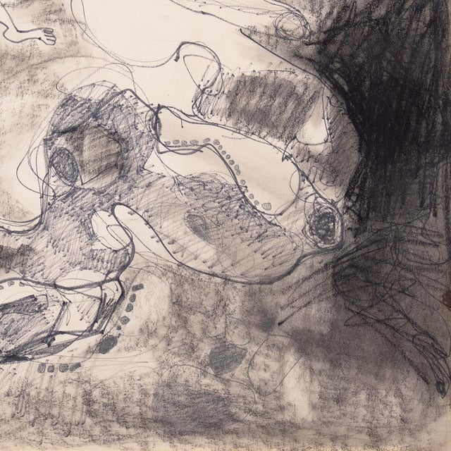 Antique White 'Abstract Figural' by Suzanne Gertz, Woman Artist, Art Institute of Chicago, San Bernardino For Sale - Image 8 of 8