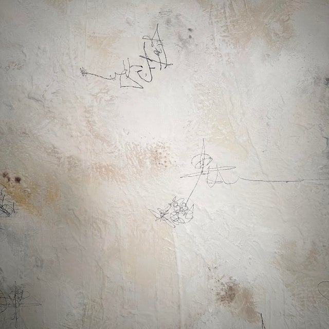 Felix Bachmann, Abstract Composition in Black and White, 2025, Mixed Media For Sale - Image 9 of 11