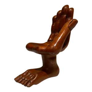 1980s Pedro Friedeberg Miniature Hand Foot Chair Sculpture Latin American