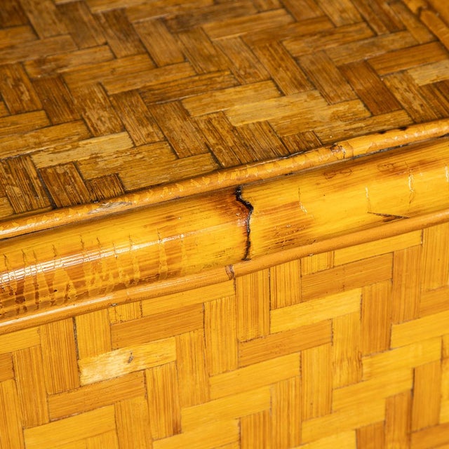 20th Century French Bamboo Chest of Drawers, 1970s For Sale - Image 9 of 16