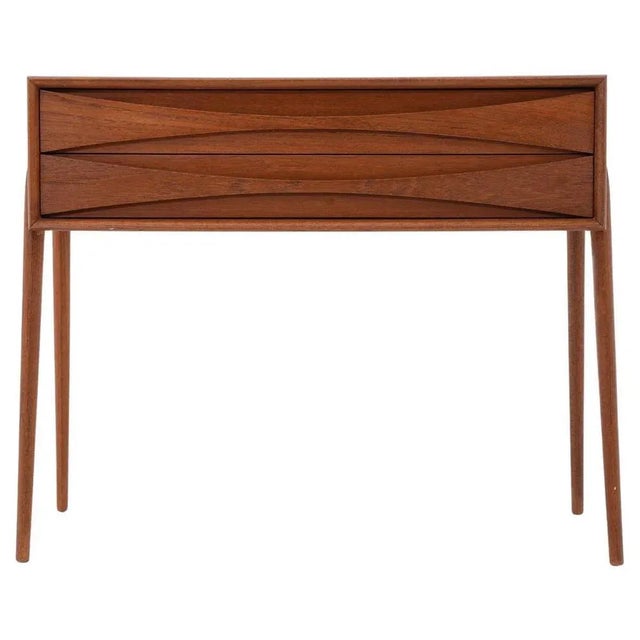 Wood Mid-Century Scandinavian Side Table attributed to Rimbert Sandholt for Glas & Trä, 1960s For Sale - Image 7 of 7