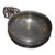 American Unmarked Pewter Porringer With a Pierced Crown Handle For Sale