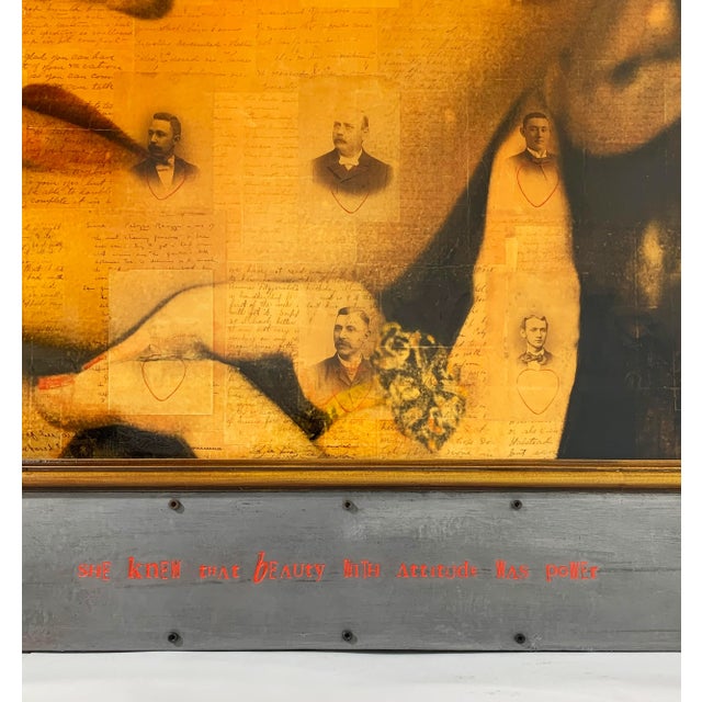 Postmodern Ben Freeman Mixed Media Collage of Antique Photographs and Letters For Sale - Image 3 of 13