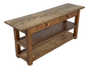 Antique French Pine Draper Farm Table