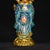 Turquoise Vintage Cloisonne Enamel God of Wealth Figure - Standing Statue - 26cm For Sale - Image 8 of 9