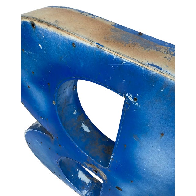 XL Vintage Upper Case Letter “B” For Sale - Image 9 of 10