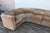 Vintage 1970s 7-Piece Modular Suede Leather Sectional Sofa, Curved Lounge Seating For Sale - Image 4 of 18