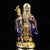 Late 19th Century Set of 3 Gilt Bronze and Enamel Fu Lu Shou Statues, 1.8kg Each For Sale - Image 4 of 9