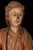 A rare Spanish Gothic polychrome wood sculpture depicting Saint Margaret of Antioch, dating from the 16th century and...