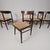 Vintage Chairs in Beech and Fabric, 1960s, Set of 5 For Sale - Image 11 of 11