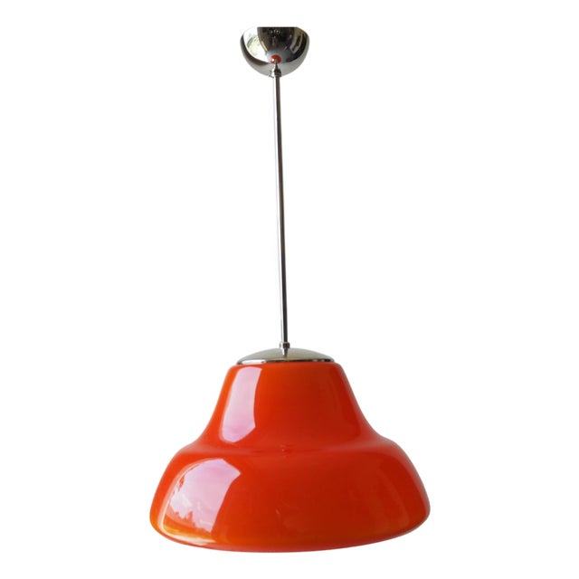 Mid-Century Modern Glass Pendant Light by Stefan Tabery, Czechoslovakia, 1960s For Sale