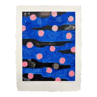 Bab #3 Blue, Original Painting by Ben Junta For Sale