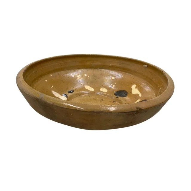 This antique terra cotta decorative bowl from Hungary is a wonderful addition to any Farmhouse decor. The rustic piece...