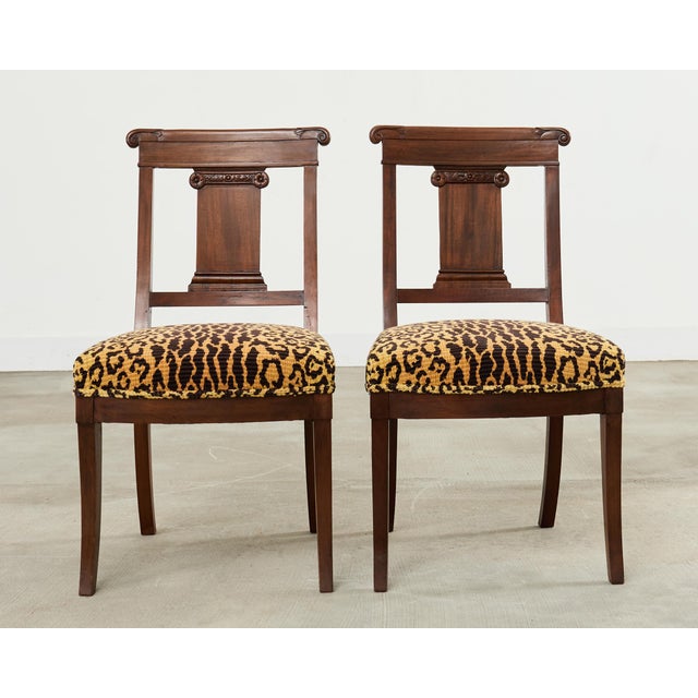 Set of Six English Regency Style Anglo-Indian Dining Chairs For Sale - Image 13 of 18