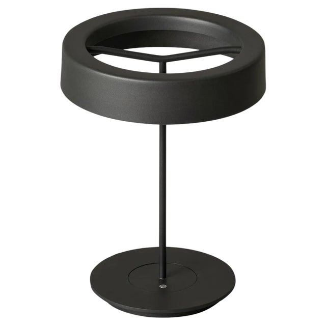 Small Graphite Sin Table Lamp with Shade by Antoni Arola For Sale