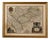 Blaeu Map of Île-De-France Paris Region with Royal Arms, 1642 For Sale