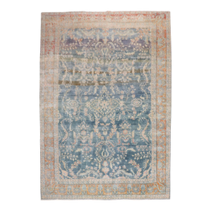 Zabihi Collection Blue Persian Sarouk Rug