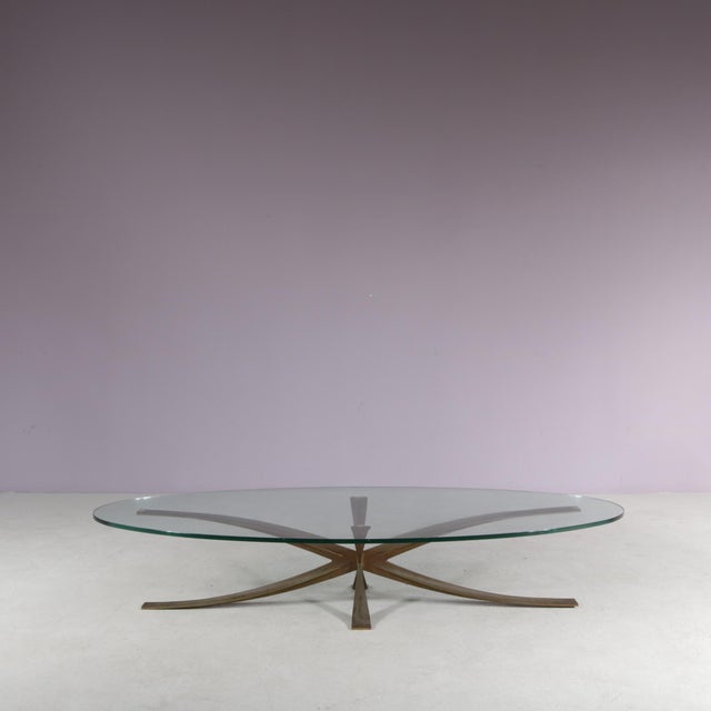 An exceptional and very rare coffee table designed by Michel Mangematin & Roger Bruny and made in France around 1960....