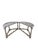 Gray Distressed Gray and White Demi-Lune Wall Consoles, 1990s, Set of 2 For Sale - Image 8 of 9