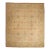 Oversized Vintage Oushak Rug in Beige & Green Floral Design - Rug & Kilim For Sale