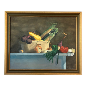 Vintage 1978 Still Life Oil Painting by n.m. DanKenbring
